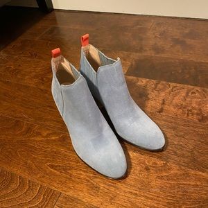 SJP by Sarah Jessica Parker Blue Suede Booties 7